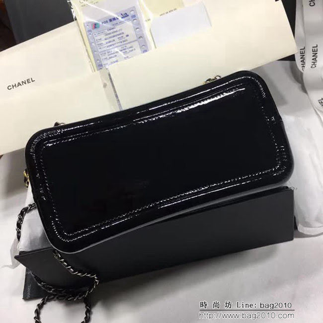 香奈兒CHANEL 94485 2018最新鹿皮漸變漆皮鏈條背包 正品開模 比拼專櫃 DSC1410